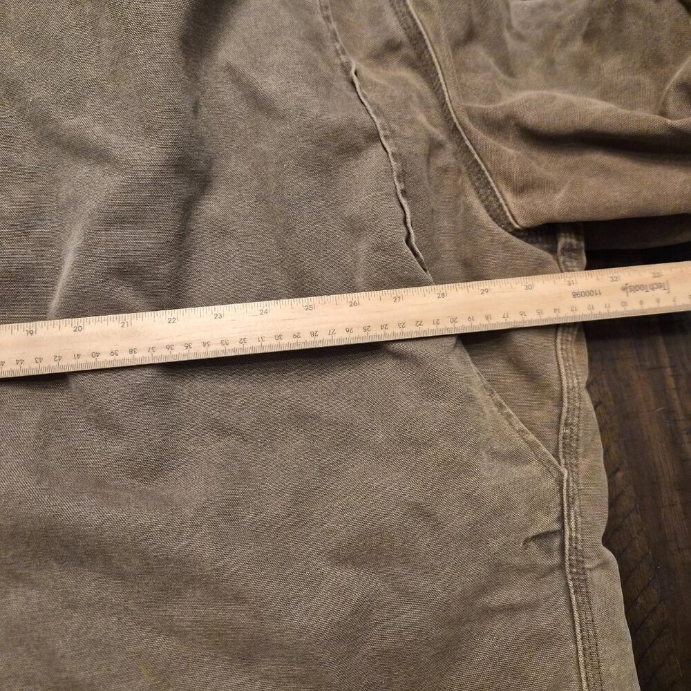 Vintage Carhartt C26 CHT Chore Coat Size 4XL Made In USA Duck Jacket Faded Brown - Picture 13 of 16